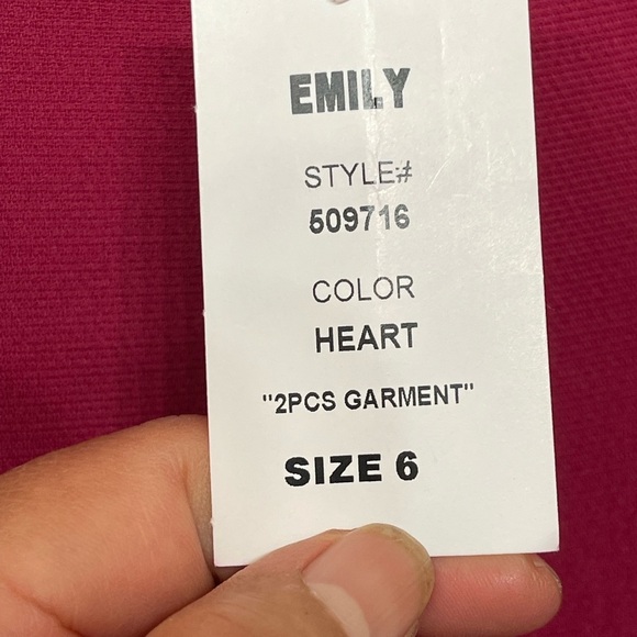 NEW Emily pink ruffle neck Victorian suit size 6 - Picture 14 of 14